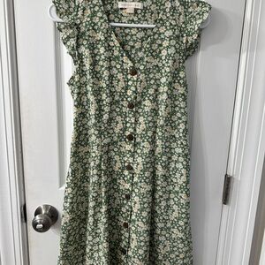Floral Button-Down Dress